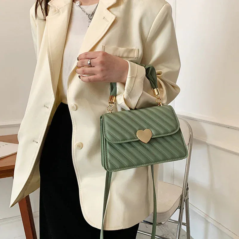 Women Handbags Fashion Chain Shoulder Bags With Love Metal Design - DanaFashionstore