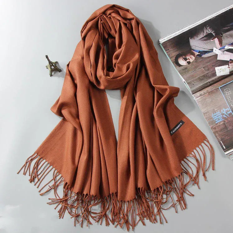 Fashion Cashmere Dual-use Shawl Warm Scarf - DanaFashionstore