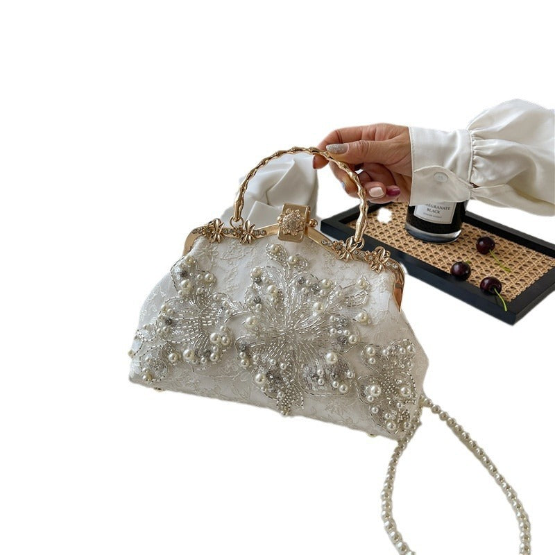 Pearl Embroidered Fashion Handbag Cheongsam Banquet Dana Fashion