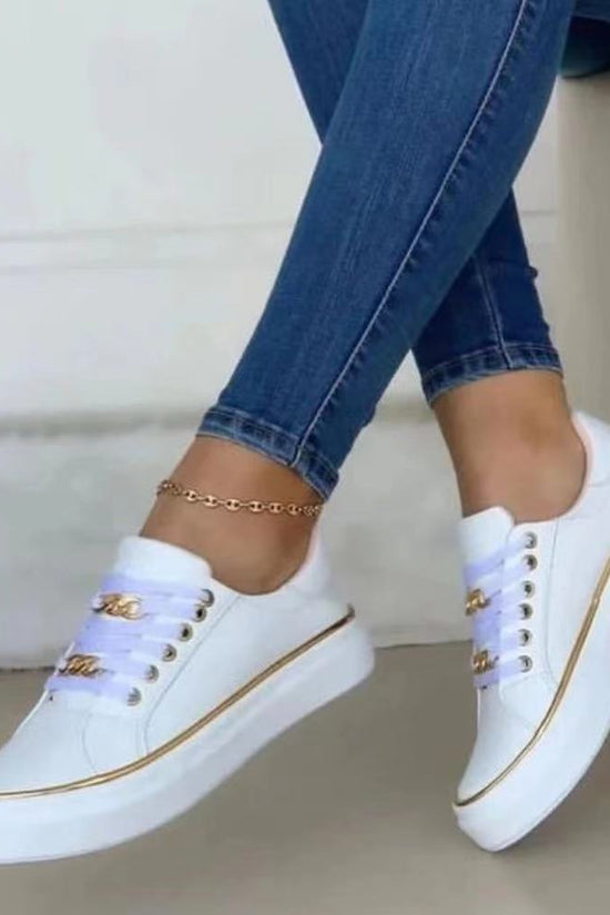 Women's Platform Chain Sports Style Low-top Shoes