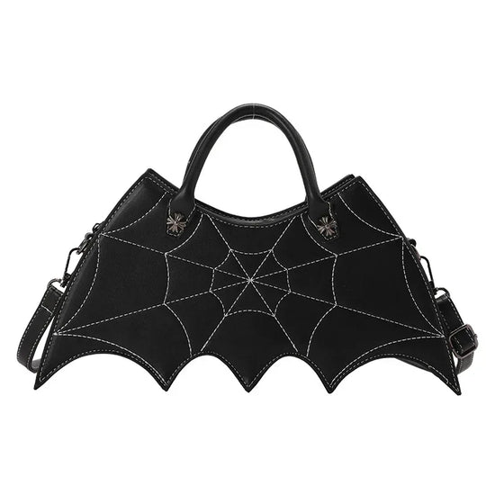 Halloween Spider Web Shape Shoulder Bags Personality Batgirl Tide Pu Handbags Fashoin Messenger Crossbody Bag - DanaFashionstore