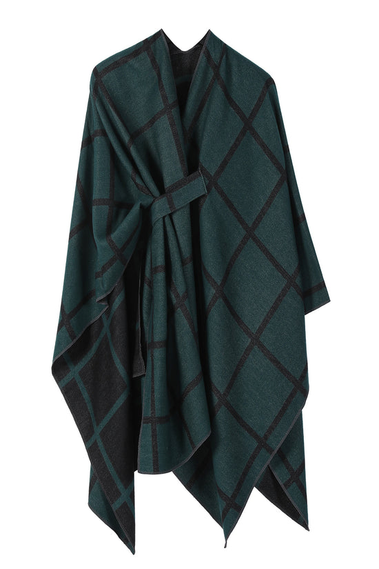 Women's Fashion Gingham Check Warm Scarf