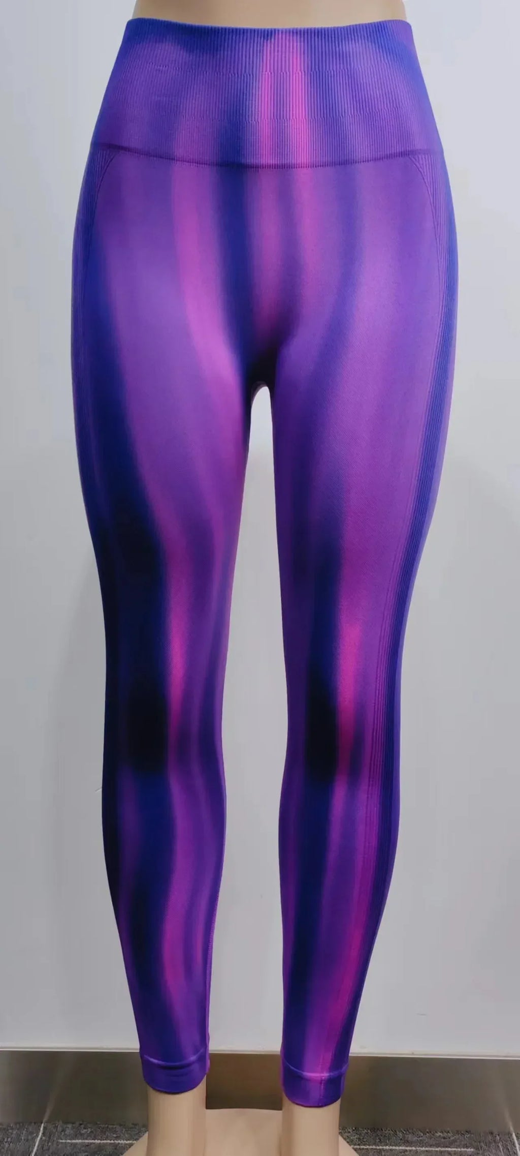 New Tie Dye Aurora Print Sports Pants Seamless High Waisted Fitness Yoga Pants For Women Gym Running Sweatpants Trousers - DanaFashionstore