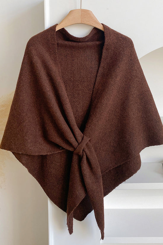 Winter Triangular Shawl INS Solid Color Soft Thickened Knitted Neck Wrap Korean Version Warm Shawl For Women