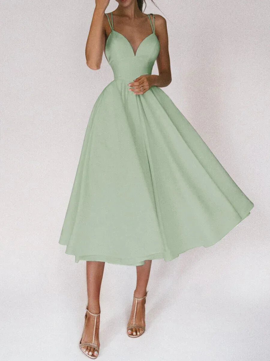 Sexy V-neck Suspender Dress Summer Fashion A-Line Long Dresses For Women - DanaFashionstore