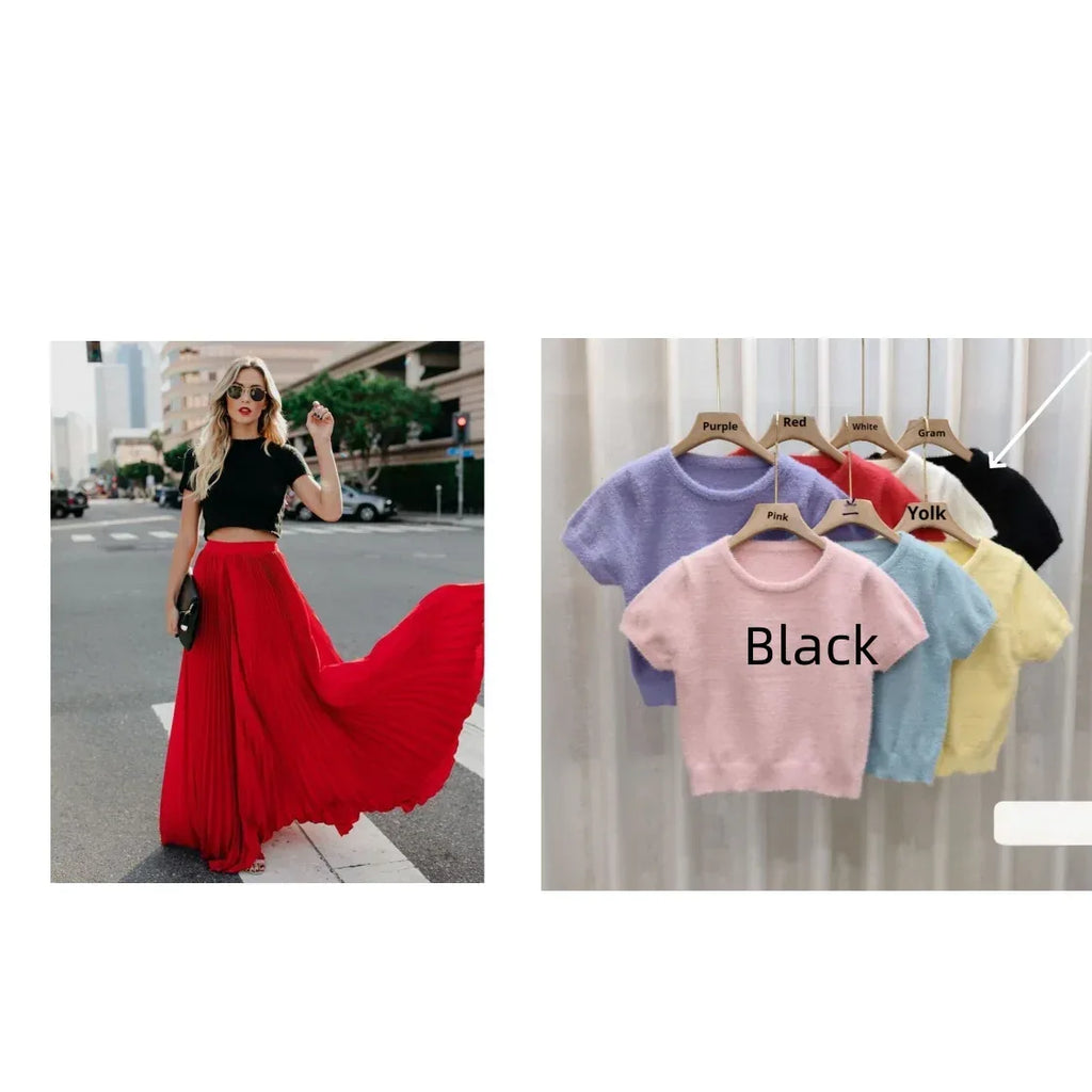 Women fashion casual skirt girls high Waist long skirts - DanaFashionstore