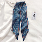 Narrow Long Strip Small Silk Scarf Women Fashion Leopard Pattern - DanaFashionstore