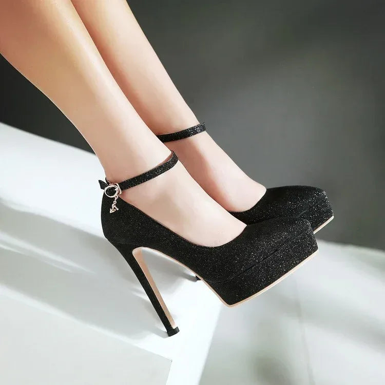 Women's Fashion Classy Stilettos Waterproof Platform Shoes - DanaFashionstore