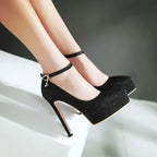 Women's Fashion Classy Stilettos Waterproof Platform Shoes - DanaFashionstore