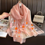 Elegant All-match Embroidered Summer Sunscreen Scarf - DanaFashionstore
