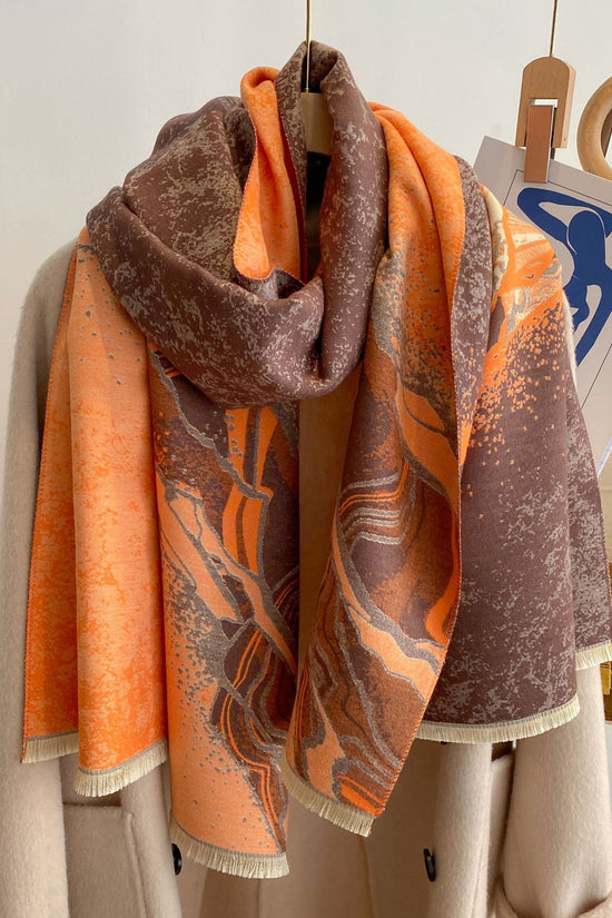 Style Double-sided Thickened Warm Scarf