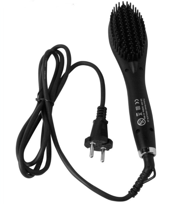 Ceramic Hair Straightening Brush $34.89 Dana Fashion Color: Black Model: EU Beauty Tools Straighten and De-tangle: LED hair brush with a 3-in-1 design Removes tangles and reduces frizz Straighten hair as you run the heated brush through your locks Also wo