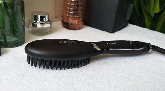 Ceramic Hair Straightening Brush $34.89 Dana Fashion Color: Black Model: EU Beauty Tools Straighten and De-tangle: LED hair brush with a 3-in-1 design Removes tangles and reduces frizz Straighten hair as you run the heated brush through your locks Also wo