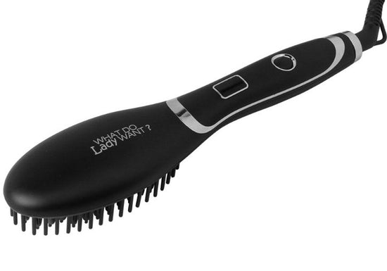 Ceramic Hair Straightening Brush $34.89 Dana Fashion Color: Black Model: EU Beauty Tools Straighten and De-tangle: LED hair brush with a 3-in-1 design Removes tangles and reduces frizz Straighten hair as you run the heated brush through your locks Also wo