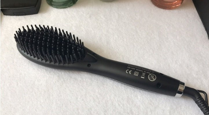 Ceramic Hair Straightening Brush $34.89 Dana Fashion Color: Black Model: EU Beauty Tools Straighten and De-tangle: LED hair brush with a 3-in-1 design Removes tangles and reduces frizz Straighten hair as you run the heated brush through your locks Also wo