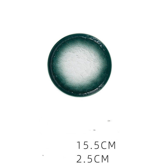 Ceramic Plate, Western Food Plate, Steak Plate $13.12 Dana Fashion Color: Green Size: 6 inches Dana's Kitchen Product information: Material: Ceramic Shape: round Microwave: available Applicable scenes: home, hotel, food Surface technology: underglaze Colo