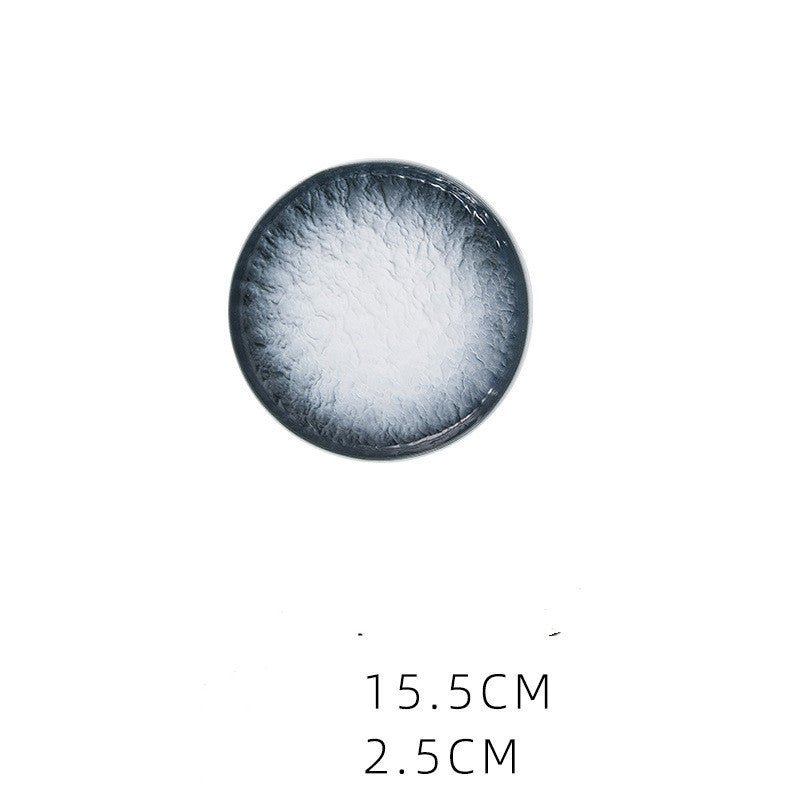 Ceramic Plate, Western Food Plate, Steak Plate $13.12 Dana Fashion Color: Blue Size: 6 inches Dana's Kitchen Product information: Material: Ceramic Shape: round Microwave: available Applicable scenes: home, hotel, food Surface technology: underglaze Color