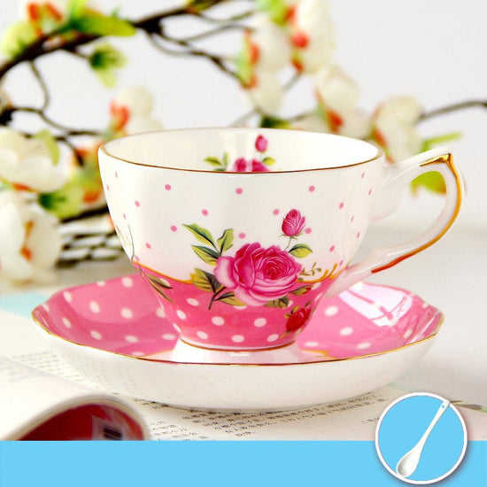 Ceramic plates and cups $51.26 Dana Fashion Color: 16 Set Dana's Kitchen Material: porcelain Style: European style Popular elements: pastoral style Coffee cup accessories: with saucer
