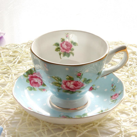 Ceramic plates and cups $51.26 Dana Fashion Color: 11 Set Dana's Kitchen Material: porcelain Style: European style Popular elements: pastoral style Coffee cup accessories: with saucer