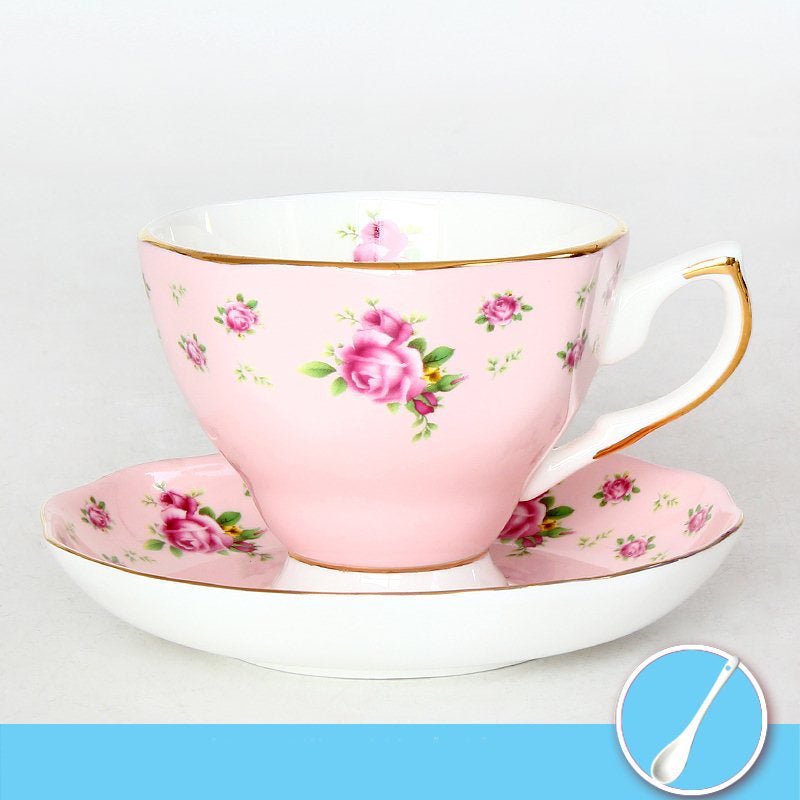 Ceramic plates and cups $51.26 Dana Fashion Color: 19 Set Dana's Kitchen Material: porcelain Style: European style Popular elements: pastoral style Coffee cup accessories: with saucer