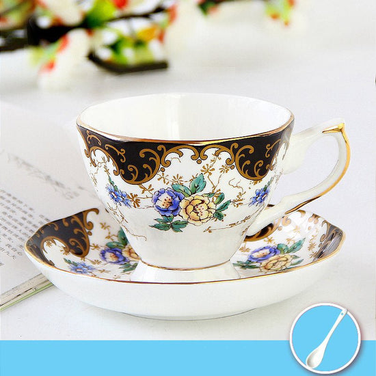 Ceramic plates and cups $51.26 Dana Fashion Color: 20 Set Dana's Kitchen Material: porcelain Style: European style Popular elements: pastoral style Coffee cup accessories: with saucer