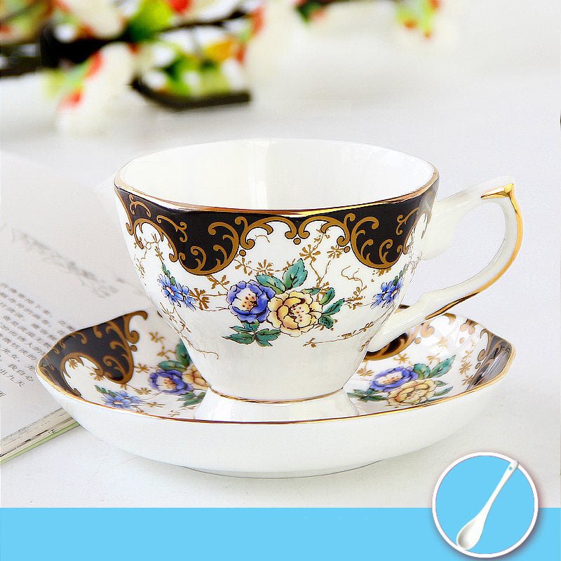 Ceramic plates and cups $51.26 Dana Fashion Color: 20 Set Dana's Kitchen Material: porcelain Style: European style Popular elements: pastoral style Coffee cup accessories: with saucer