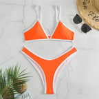 Europe And The United States Sexy Split Bikini Ladies Swimsuit Fashion Cute Solid Color Triangle BIKINI Swimsuit - DanaFashionstore