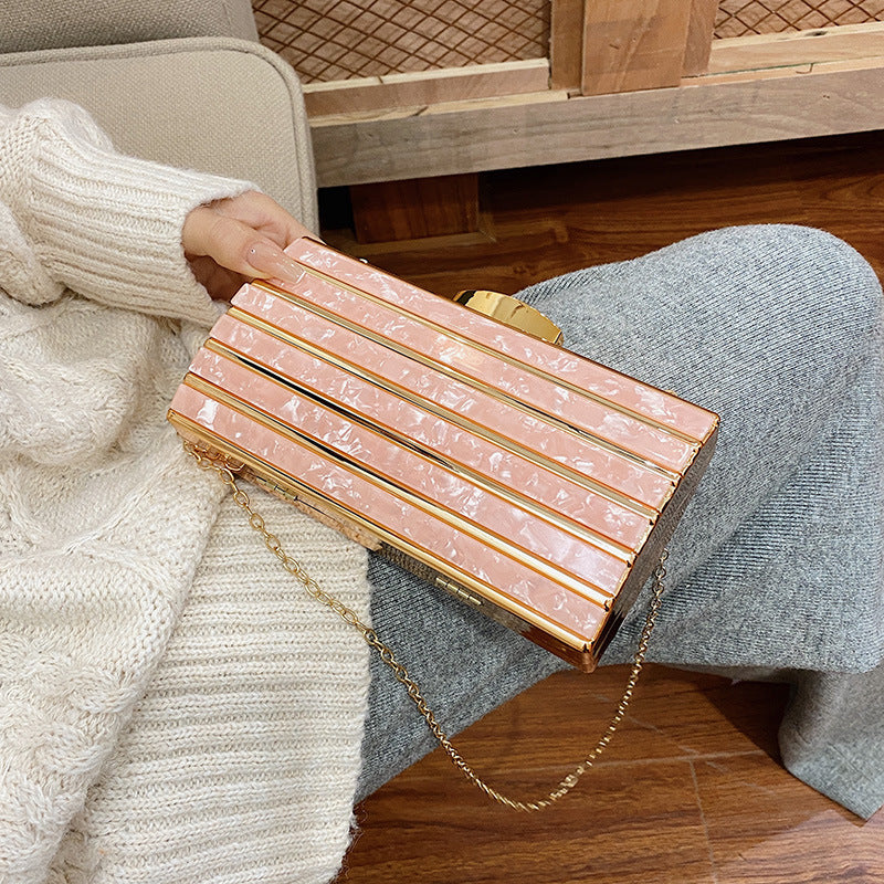 Women's High-end Patch Acrylic Evening Bag - Dana Fashion