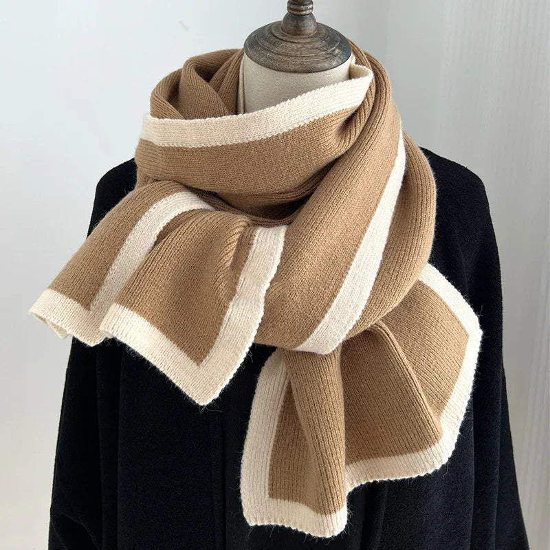 Color Matching Scarf Knitted Wool Scarf - DanaFashionstore