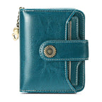 Oil Wax Genuine Leather Lady's Wallet European And American Style - DanaFashionstore