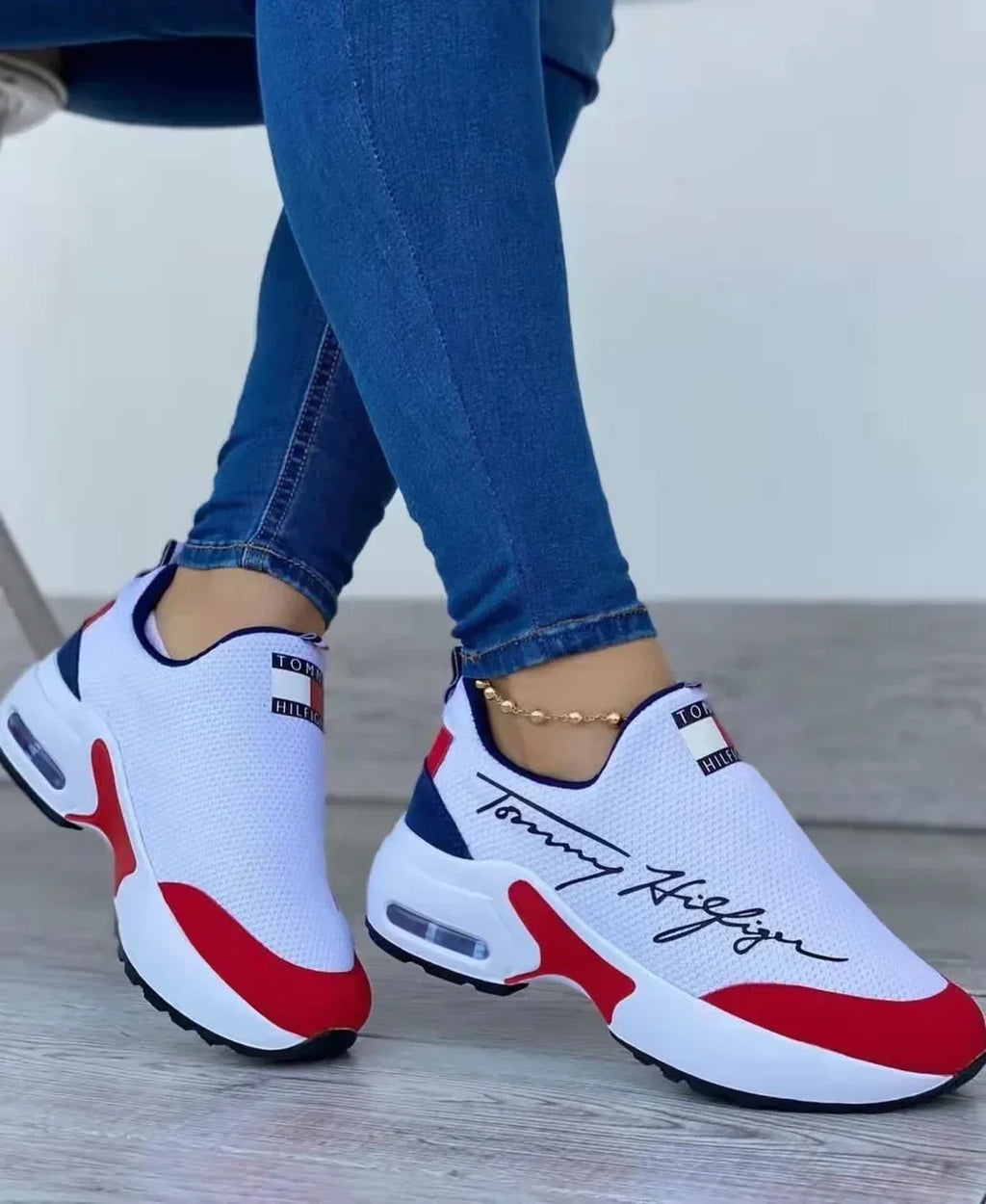 Air Cushion Lazy Dad Shoes Slip-on Sneakers For Women - DanaFashionstore