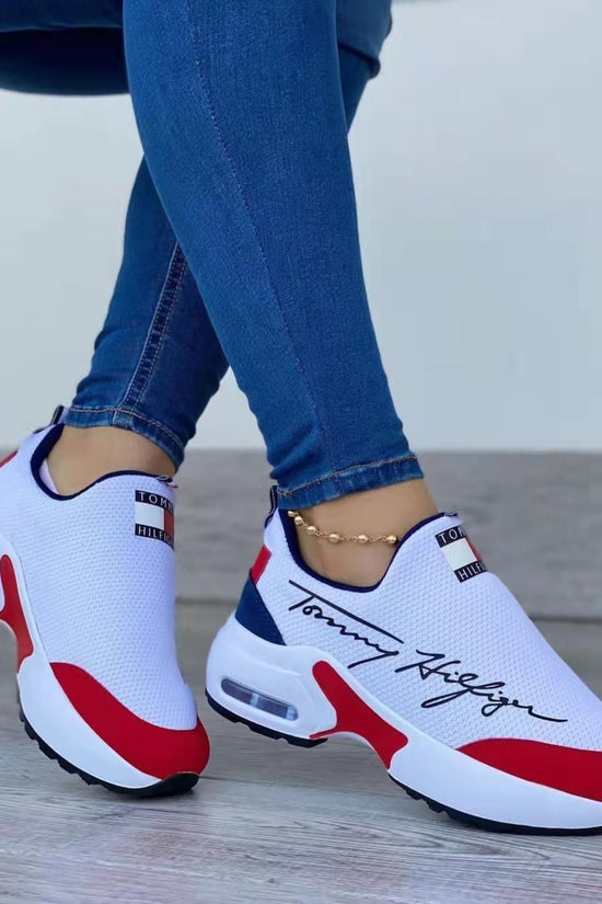 Air Cushion Lazy Dad Shoes Slip-on Sneakers For Women