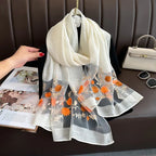 Elegant All-match Embroidered Summer Sunscreen Scarf - DanaFashionstore