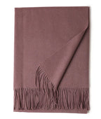 New Solid Color Wool Long Beard Warm Tassel Scarf Thick - DanaFashionstore