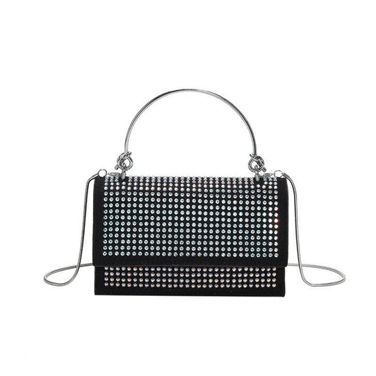 Chain Shoulder Bag Trendy Simple $25.00 Dana Fashion Color: Black Women's Bags Product information: Lining texture: synthetic leather Applicable scenarios: Daily matching Color: black, silver, Rose Red, colorful, pink, purple Outer bag type: Sandwich pock