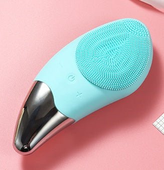 Charging silicone cleansing instrument $37.77 Dana Fashion Color: Green Beauty Tools Product size: 131.2*56 mm Packing size: 150*93*35MM Material; silicone