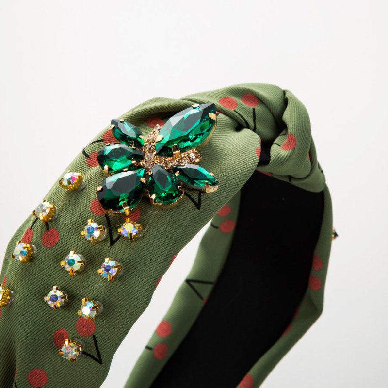 Cherry Print Mid-knot Headband Temperament Wild Headwear $19.00 Dana Fashion Color: Beige Women's Accessories Product information: Processing Technology: Handmade Color: green, beige, champagne, Gray Applicable people: women Material: Velvet Popular eleme