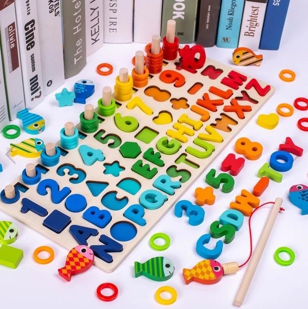Children 3D Alphabet Number Puzzle Baby Colorful Geometric Digital Letter Educational Toy $31.81 Dana Fashion Color: Medium Six in One quantity: Q1pc Toys & Hobbies Overview: Let your baby know the numbers, letters and colors on the puzzle, then take out