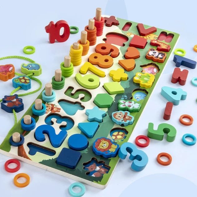 Children 3D Alphabet Number Puzzle Baby Colorful Geometric Digital Letter Educational Toy $34.61 Dana Fashion Color: Thick Forest Beads quantity: Q1pc Toys & Hobbies Overview: Let your baby know the numbers, letters and colors on the puzzle, then take out