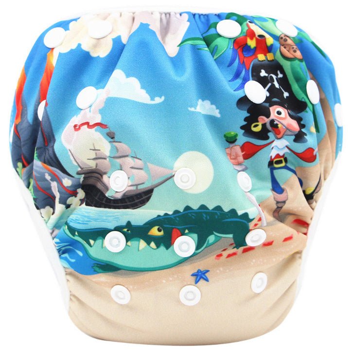 Children cartoon swimming trunks $24.89 Dana Fashion Color: 5 Style Baby & Mother Suitable for male and female babies, baby swimming leakproof pants [Product name] baby products, baby adjustable swimming trunks, special leak-proof swimming trunks for babi