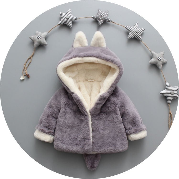 Children Thick Small Tail Faux Fur Coat $26.64 Dana Fashion Color: Gray Suit Height: 100cm Baby Clothing Product information: Color: red, dark khaki, gray, pink Applicable gender: neutral/both men and women Suitable height: 80cm,90cm,100cm,110cm,120cm,70c