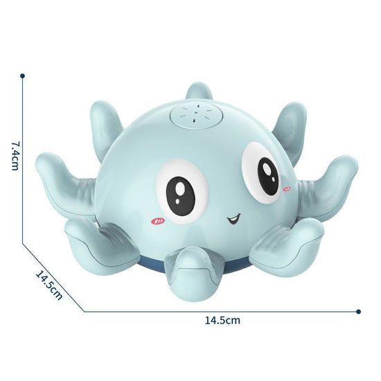 Children's Automatic Water Spray Bath Toys Bath Fun Toys With Flashing Water Spray Toy Baby Swimming Shower With Toys New $20.77 Dana Fashion Color: Blue Toys & Hobbies Overview: [Happy bathing time for the baby] When the luminous bath toy is placed in th