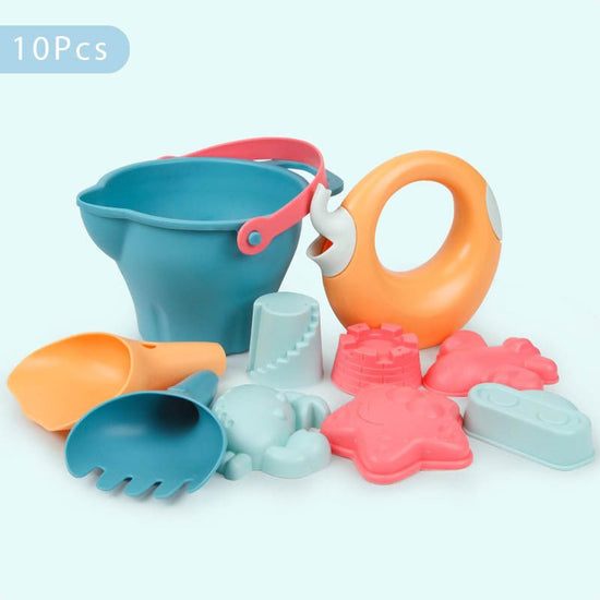 Children's beach toys $25.54 Dana Fashion Style: 10pcs Toys & Hobbies Name: beach toy net bag Suitable for: Summer Beach Warning: keep away from the fire Choice item: Children's beach toys Color: seven color selection