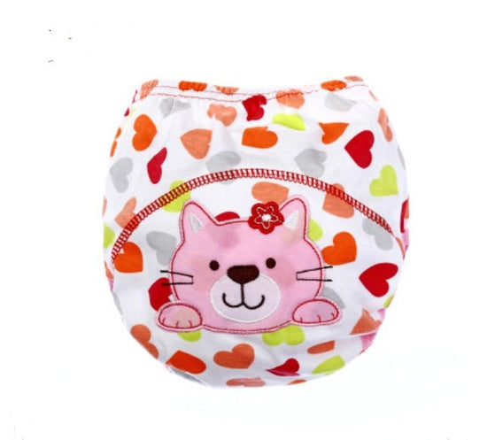 Children's cartoon diaper pants baby learning pants infant cotton breathable training pants washable diapers $10.41 Dana Fashion Color: B Size: 100cm Baby Clothing Material: cotton Underwear underwear category: study pants