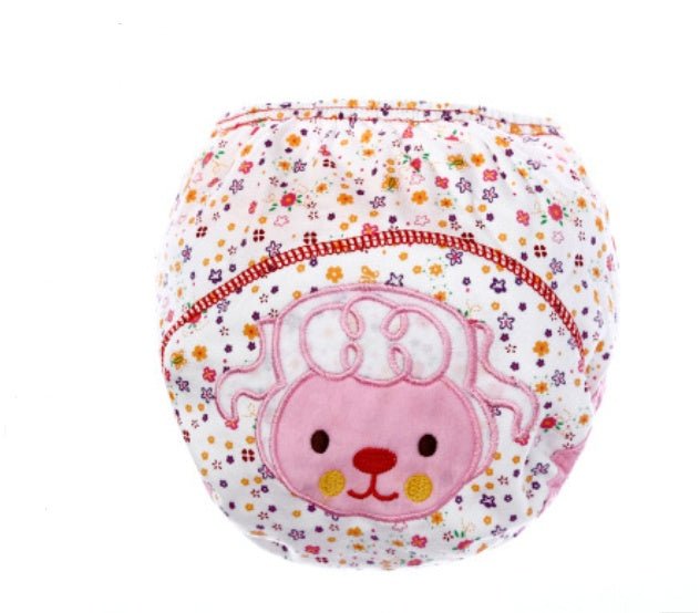 Children's cartoon diaper pants baby learning pants infant cotton breathable training pants washable diapers $10.41 Dana Fashion Color: F Size: 100cm Baby Clothing Material: cotton Underwear underwear category: study pants