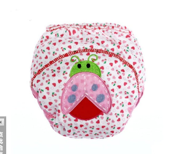 Children's cartoon diaper pants baby learning pants infant cotton breathable training pants washable diapers $10.41 Dana Fashion Color: E Size: 100cm Baby Clothing Material: cotton Underwear underwear category: study pants
