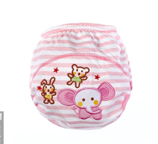 Children's cartoon diaper pants baby learning pants infant cotton breathable training pants washable diapers $10.41 Dana Fashion Color: M Size: 100cm Baby Clothing Material: cotton Underwear underwear category: study pants