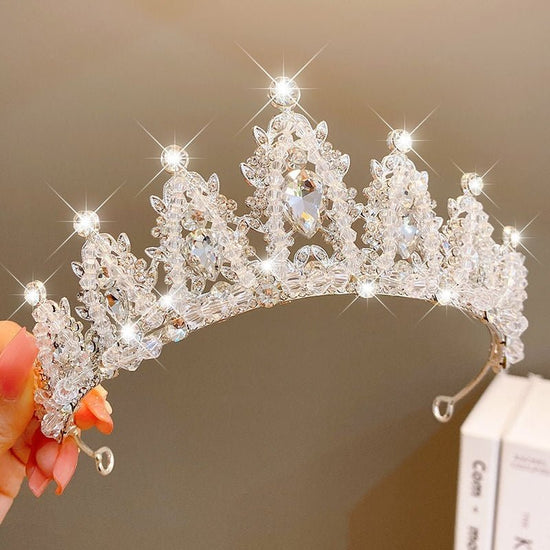 Children's Children's Crown Headdress Girls Princess Crown Hair Clip $23.50 Dana Fashion Color: 23Siwen Women's Accessories Product information: Pattern: Cross/Crown/Roman numerals Treatment Process: Electroplating Type: Hair accessories suit Color: 1# di