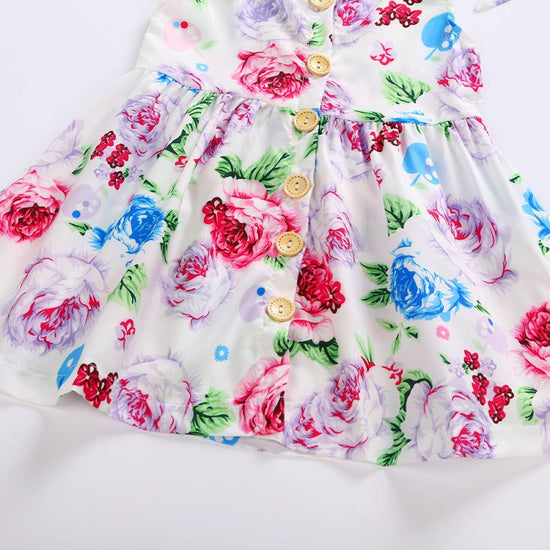 Children's Dress European And American Princess Skirt Girl Dress $16.77 Dana Fashion Color: White Child size: 100cm Baby Clothing Product Information: Main fabric composition: cotton Main fabric component content: 100 Applicable gender: female Size Inform
