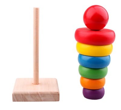 Children's educational wooden toys Rainbow Tower Jenga Stacks high $14.49 Dana Fashion default: default Toys & Hobbies Material:Wooden Color:As the picture shows Size:14.5cm * 6.5cm * 6.5cm/5.71